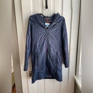 Columbia puffer. Navy. Small. Omni-heat